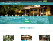 Tablet Screenshot of isolinabeach.com
